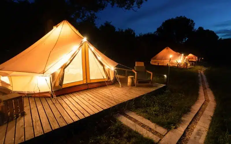 inflatable glamping tent