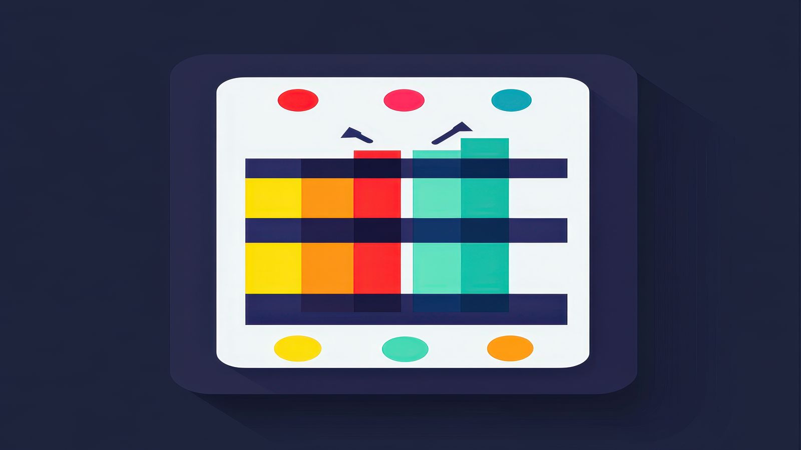 Structured token hierarchy diagram showing colour, spacing, and typography tokens flowing from abstract to component level on grid paper