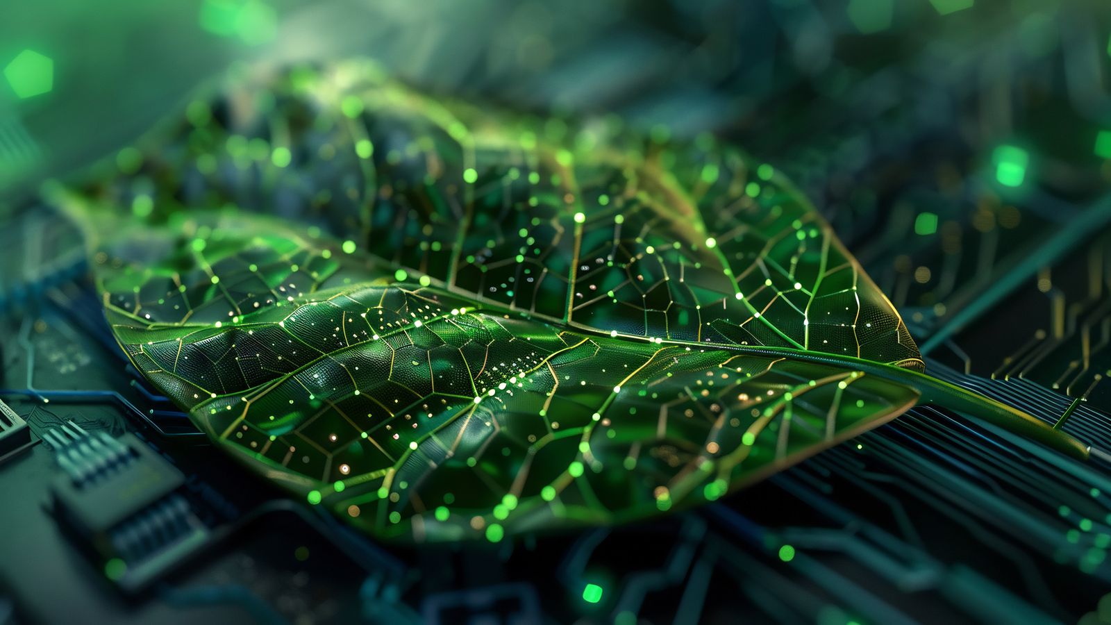 Minimalist page wireframe with a small carbon footprint icon and weight measurements annotated on recycled paper