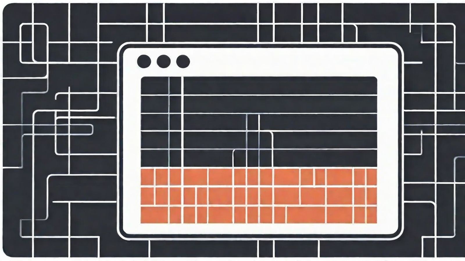 Diagram showing nested semantic HTML elements forming a page layout structure